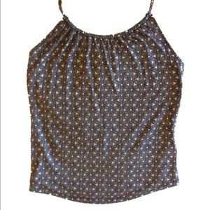 Tie neck top with keyhole back - Banana Republic S